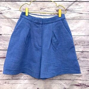 Reiss Woman's Blue Wool Miller Shorts Size 0